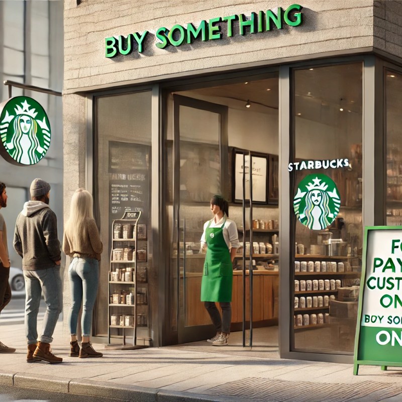 Is financial pressure ending Starbucks’ open-door&nbsp;policy?